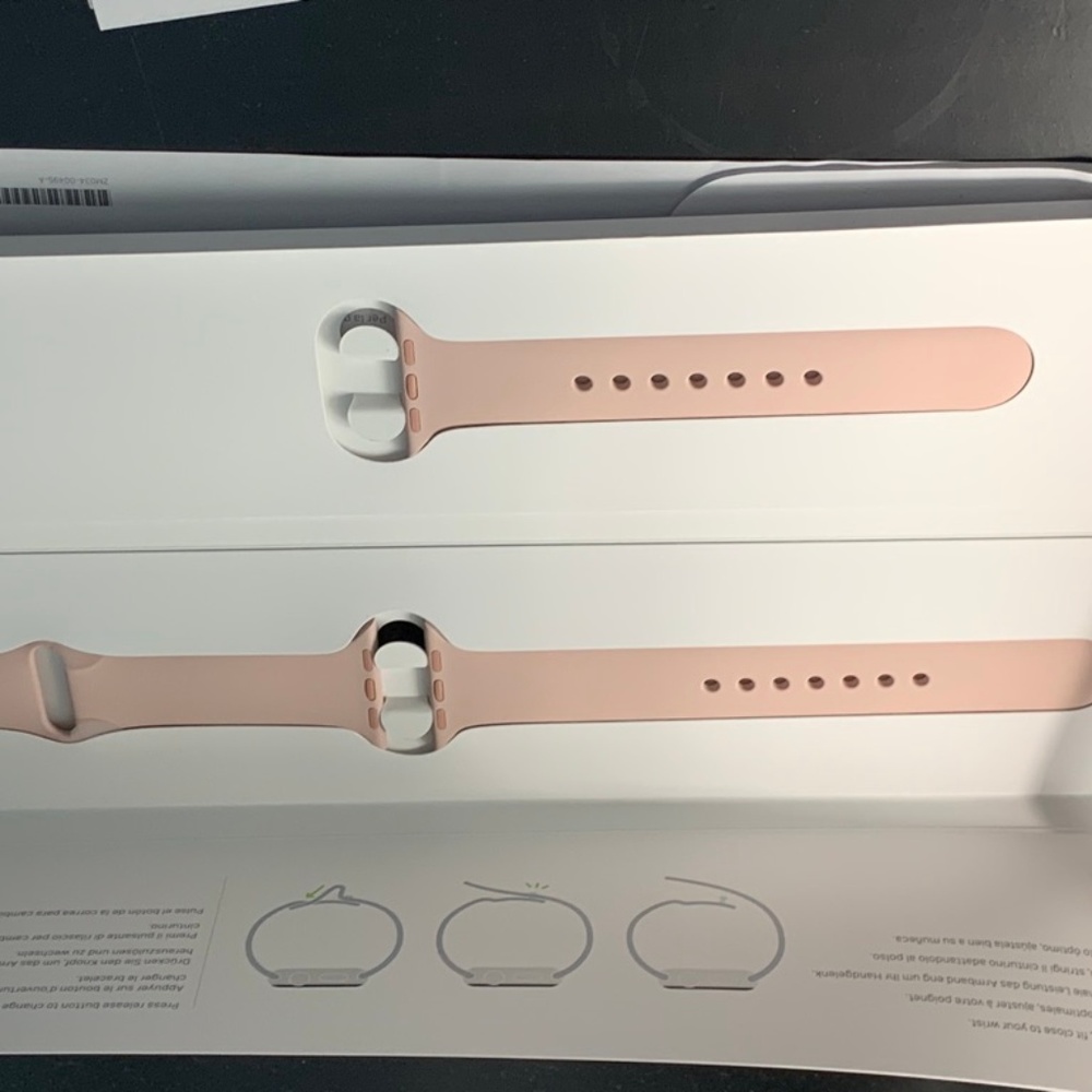 NEW PINK Sand 38mm Apple Watch Sport band